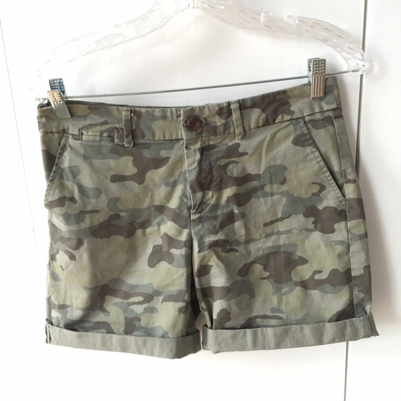 Camo chino shorts from Gap.