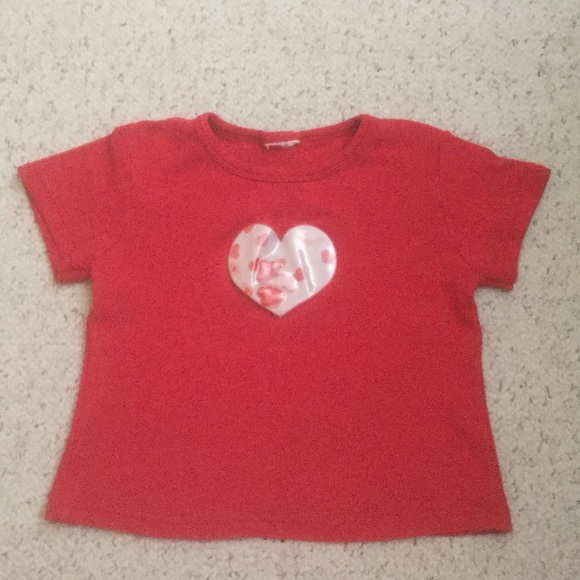 ✨ Girls 6X Red Heart Top ✨