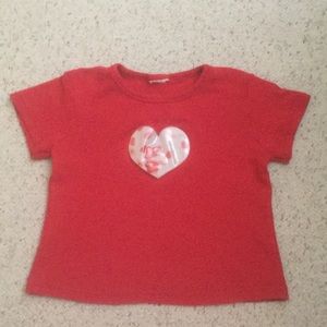 ✨ Girls 6X Red Heart Top ✨