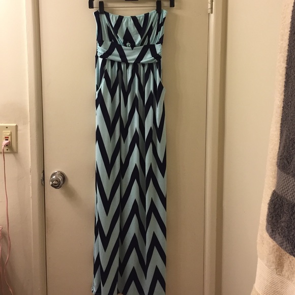 Chevron Maxi Dress