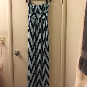 Chevron Maxi Dress
