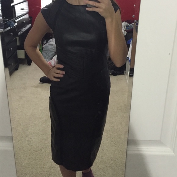 Venus Faux Leather Dress