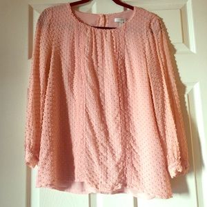 Pink J. Crew long sleeve blouse!