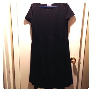 Black skater dress w/ chevron pattern!