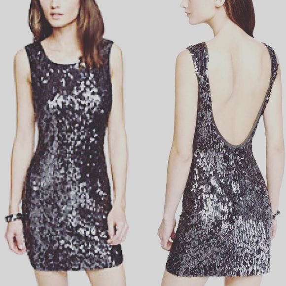 EXPRESS Low-back Sequin Dress