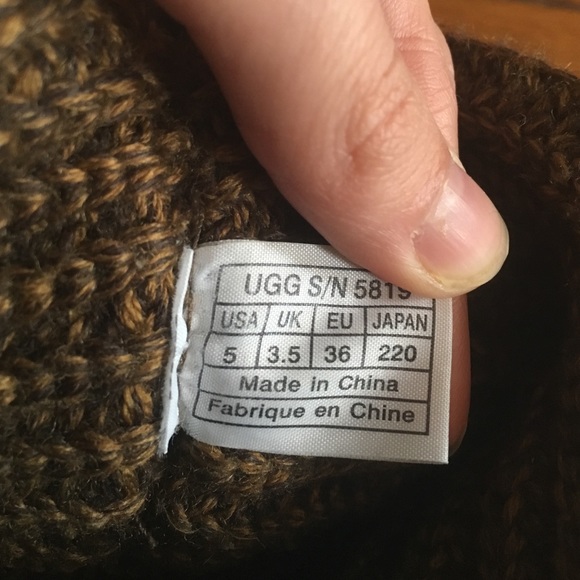 BROWN KNIT UGGS - Picture 3 of 4