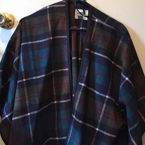 Old Navy Plaid Poncho