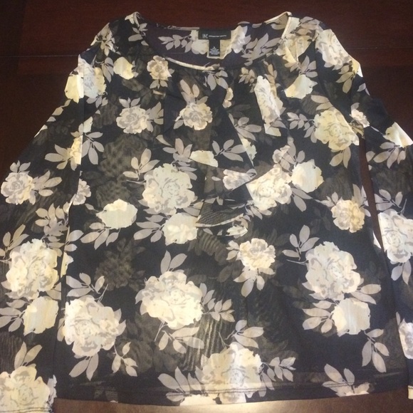 INC shear blouse
