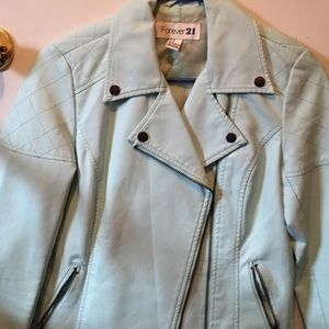 Forever21 Asymmetrical Faux-Leather Moto Jacket