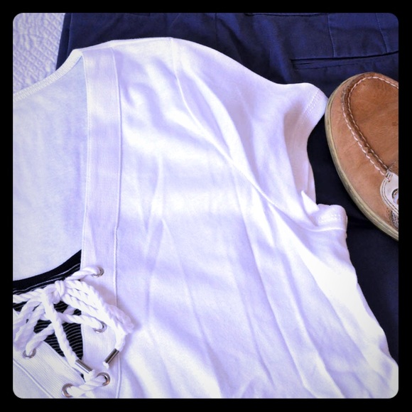 Cute nautical white shirt