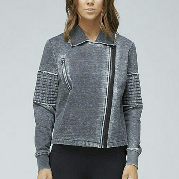 Gray Fade Moto Jacket