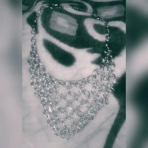 Chain Etched Statement Necklace