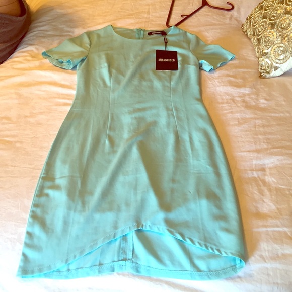 NWT! ✨Missguided light blue bodycon dress