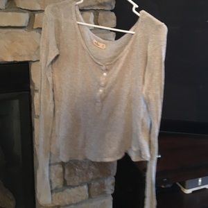 Gray Hollister knit sweater