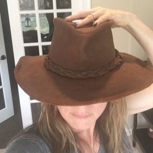 Leather hat