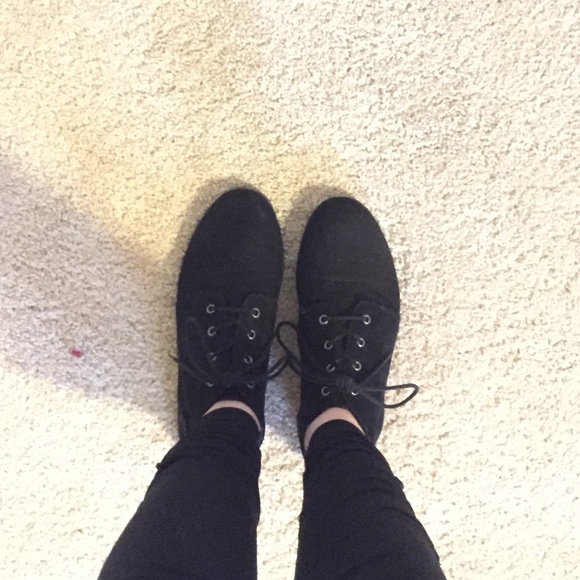 Black Oxford Women's shoes