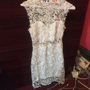 Laced White Dress