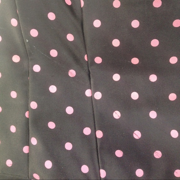 Black & Pink Polka Dot Formal dress - Picture 3 of 3