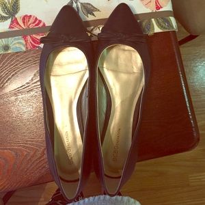 Size 9.5 black BCBGeneration bow flats
