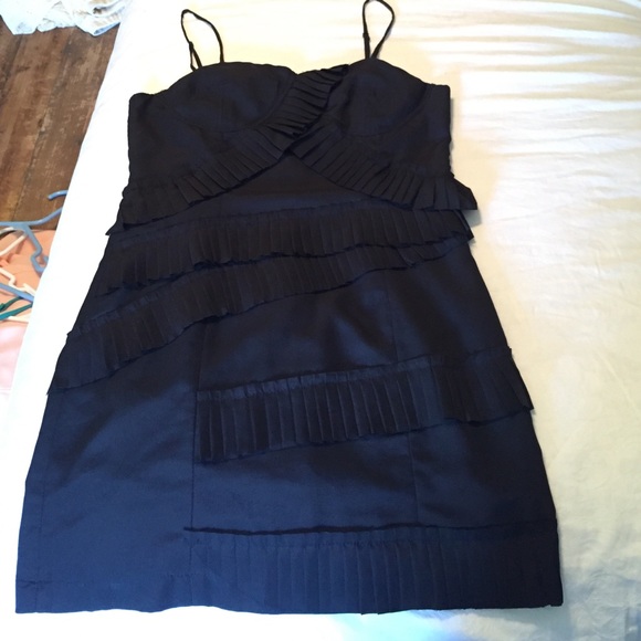 Black spaghetti strap dress