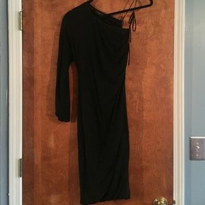 Black, tight, BCBGMaxazria dress
