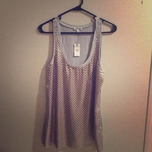 Sequined sleeveless top