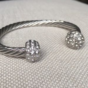 *SALE* Banana Republic silver rope bangle bracelet