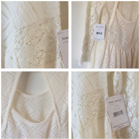 FREE PEOPLE OPEN BACK LACE SHIRT - Picture 3 of 4