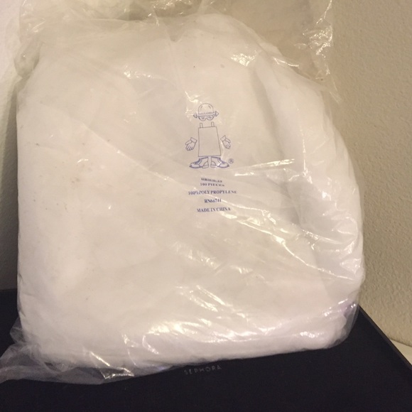 Bag of unopened hairnets