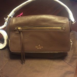 Kate Spade dark chocolate leather purse