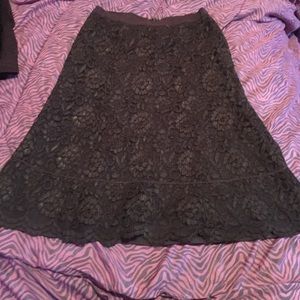 Brown Laced Skirt