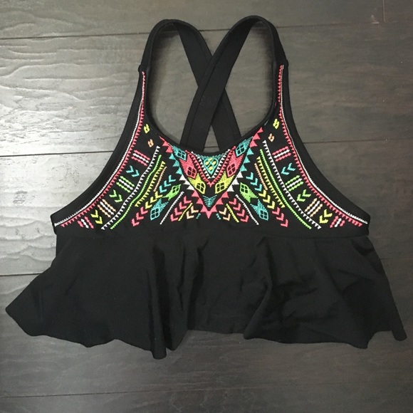 xhilaration swim top