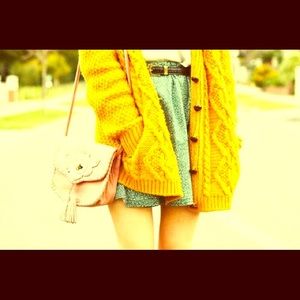 {BCBG Maxazria} Mustard Sweater