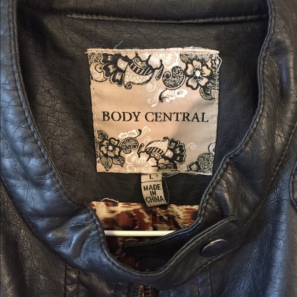 Faux leather jacket. - Picture 2 of 2
