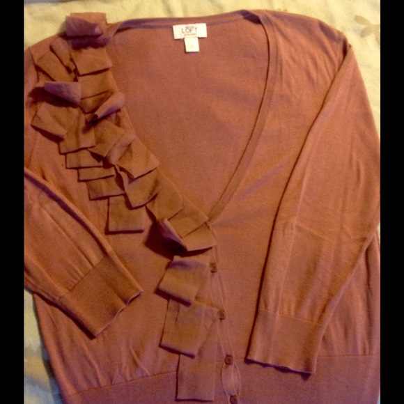 Rose colored feminine cardigan