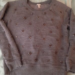**SALE** J. Crew Jeweled Sweatshirt