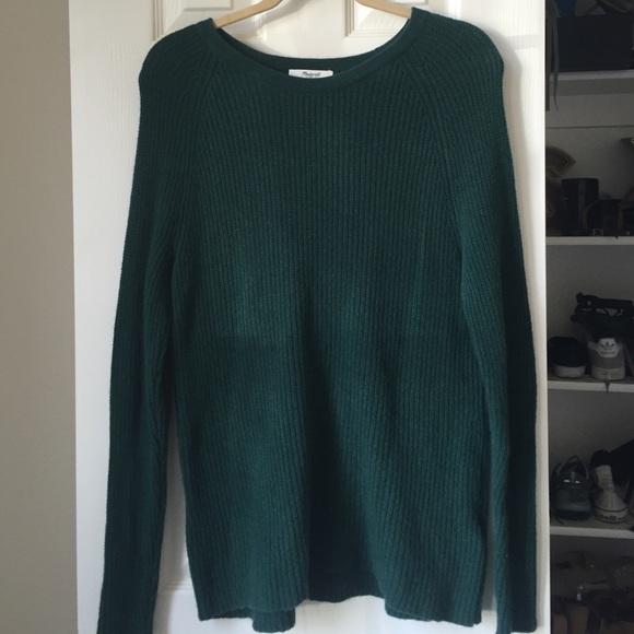 Merino Wool Madewell Sweater with elbow patches - Picture 1 of 3