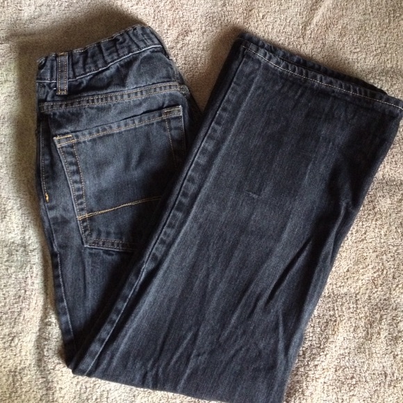 boys black bootcut jeans