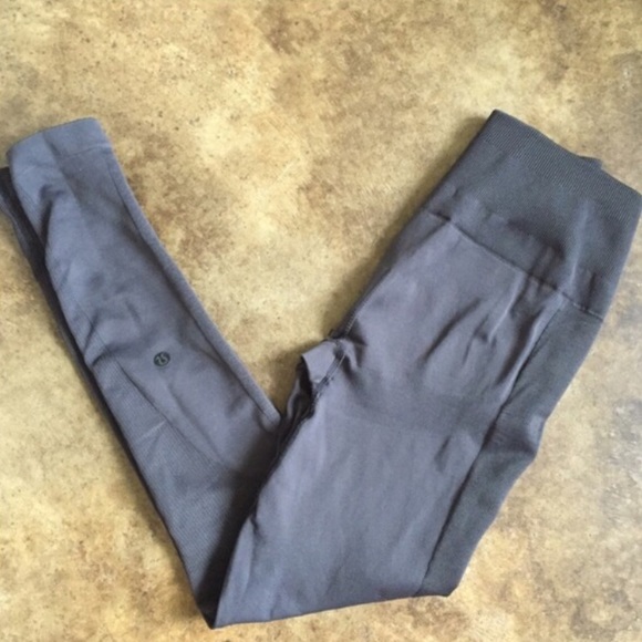 Dark Grey Lululemon Zone In Tights Full Length