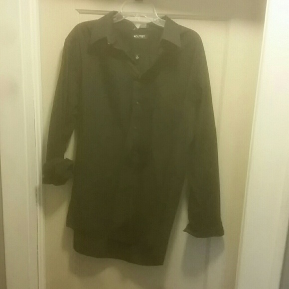 Black long sleeve button down