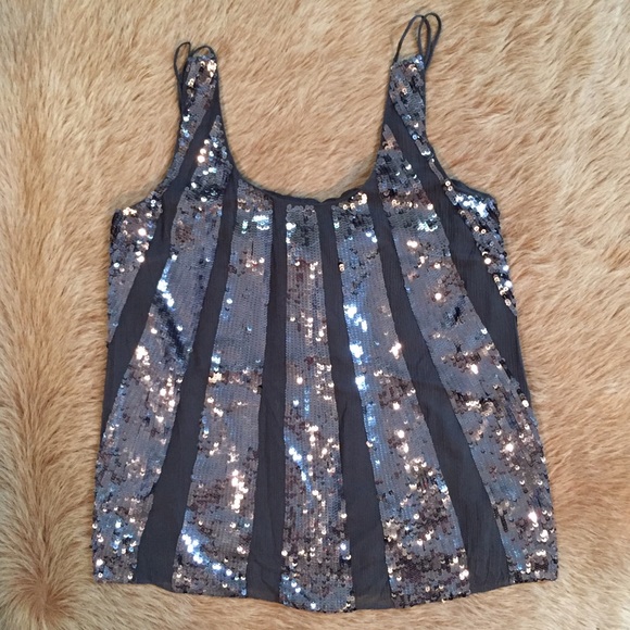 Juicy Couture New, Grey Sequin "Date Top", 2