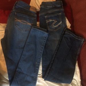 A&F /Silver Jeans .Girls