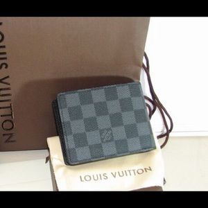 Louis Vuitton Damier wallet.