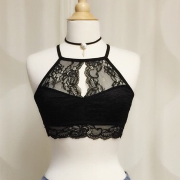 Lace Open Back Bralette - Picture 2 of 5