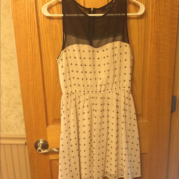 Black and cream dress