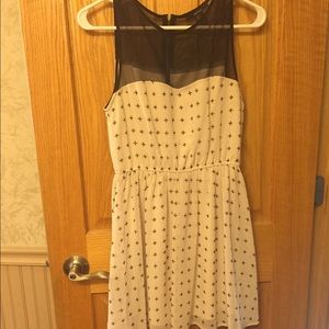 Black and cream dress