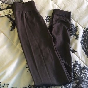 NWT Fleece Lined Leggings Charcoal Gray