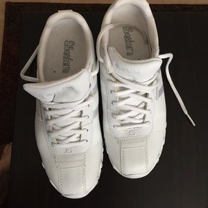 Skechers white sneakers