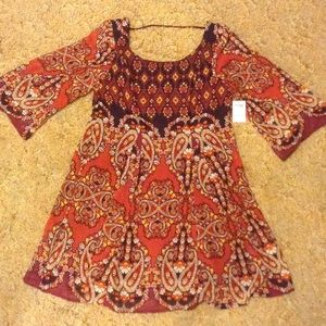 Boho chiffon dress