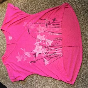 Hot pink and black jeweled shirt